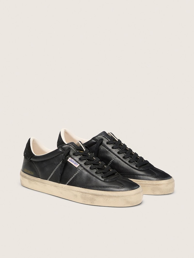 Golden Goose - Soul Star Herren aus schwarzem biobasiertem Nappaleder in 
