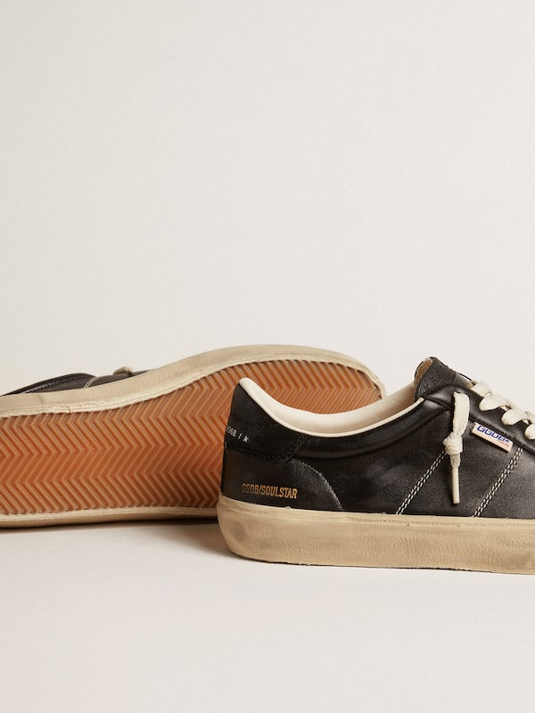 Golden Goose - Men’s Soul Star in black bio-based nappa in 