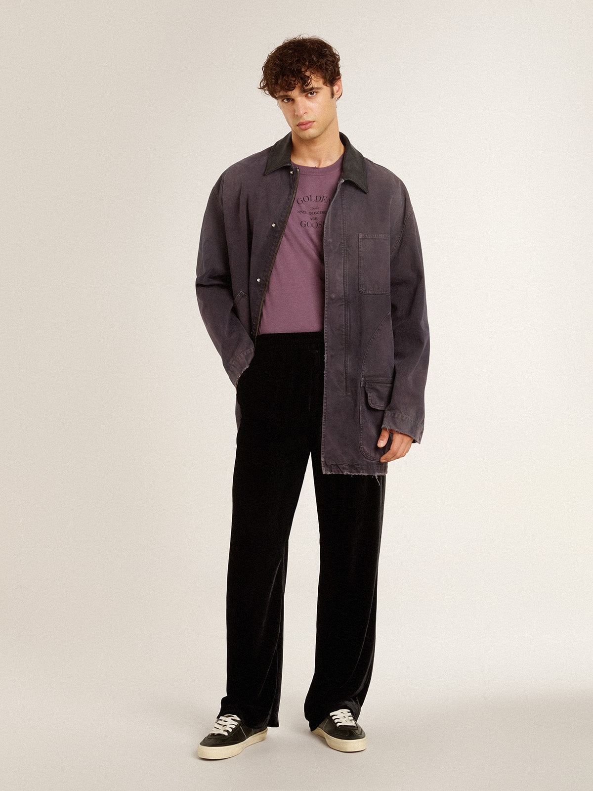 Men's Soul Star in black bio-based nappa