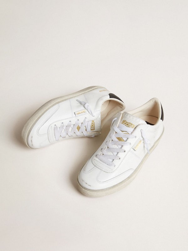Golden Goose - Men's Soul Star in white leather with black leather heel tab in 