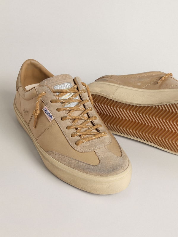 Golden Goose - Men's Soul Star in beige naplak with beige suede heel tab  in 