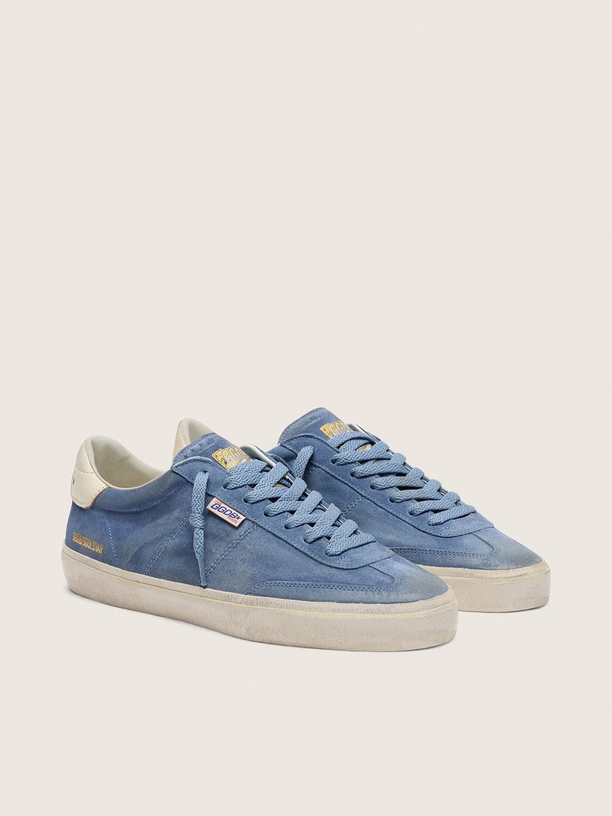 Golden Goose - Soul Star masculino de suede azul jeans in 