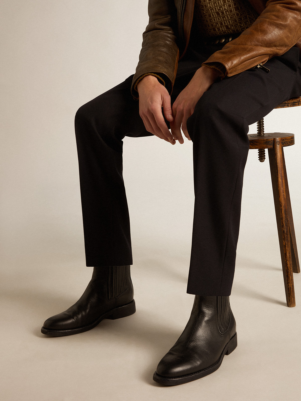 Bot Chelaa Men’s Chelsea boots in black leather