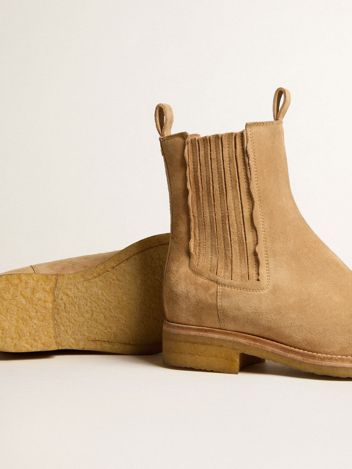 Golden Goose - Chelsea boots in suede tobacco in 