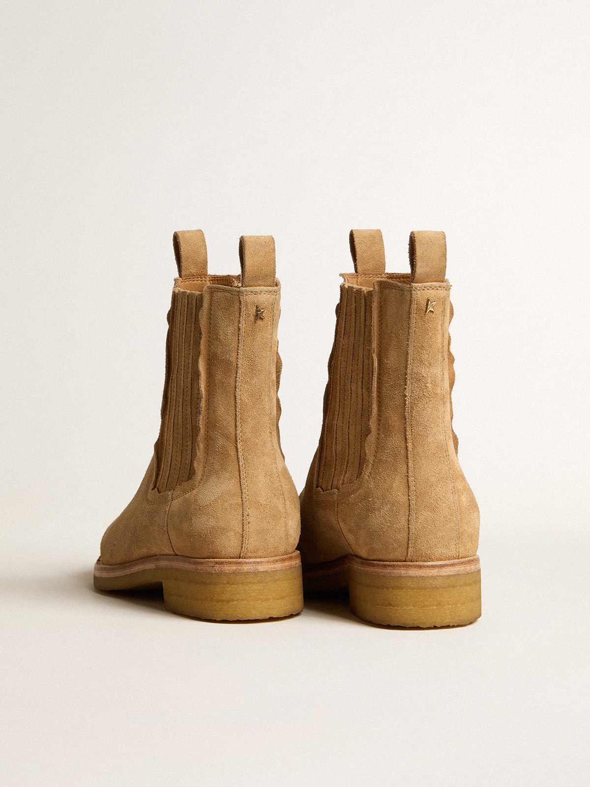 Golden Goose - Chelsea boots in suede tobacco in 