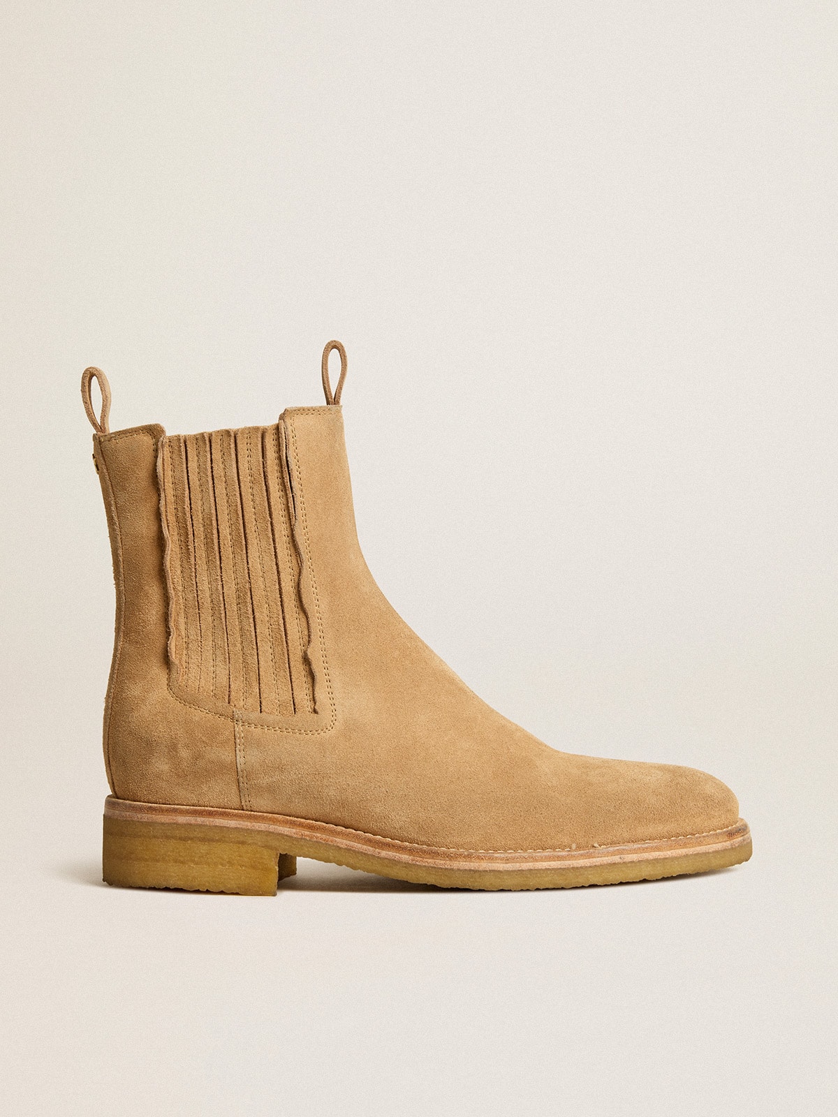 Golden Goose - Chelsea boots in suede tobacco in 