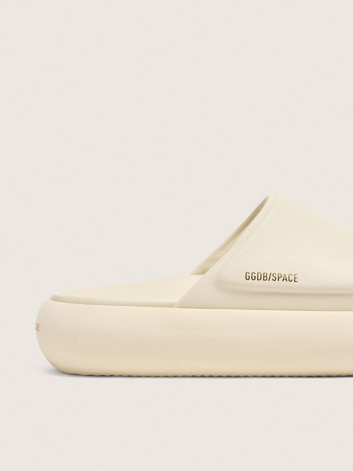 Golden Goose - Men's Space-Star Slide slip-ons in white leather in 