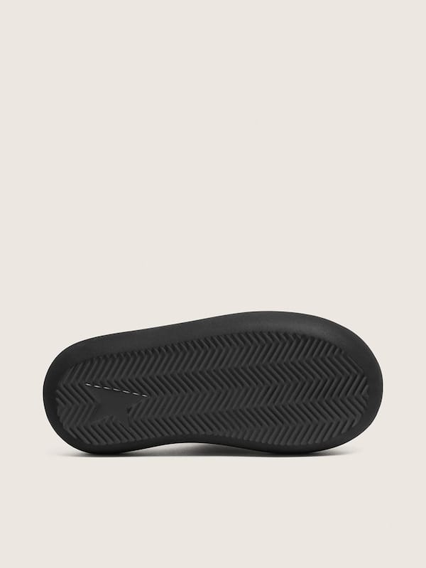 Golden Goose - Men's Space-Star Slide slip-ons in black leather in 