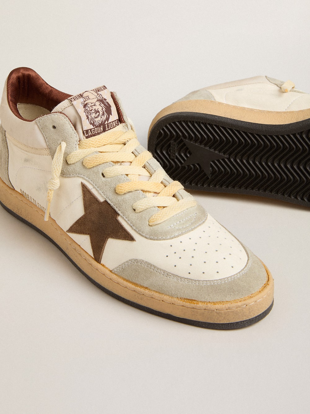 Golden Goose - Ball Star LTD in nappa and nylon with suede star and inserts in 