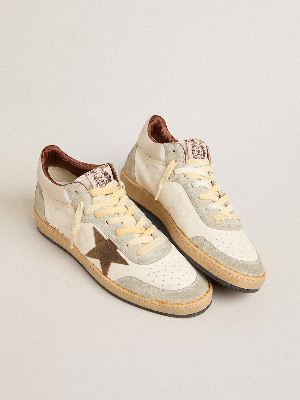 Golden Goose - Ball Star LTD in nappa and nylon with suede star and inserts in 