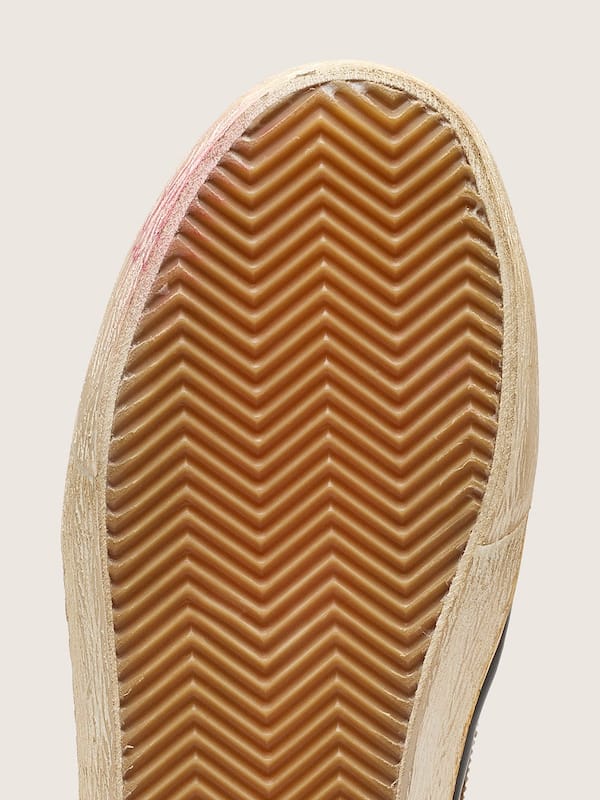 Golden Goose - Men's Slide LAB sneakers in tobacco-colored suede with crystals and tobacco-colored suede star in 