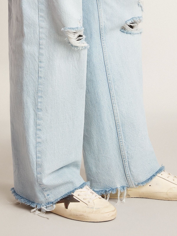 Golden Goose - Men's Super-Star LTD in nappa with metallic star and nubuck heel tab in 