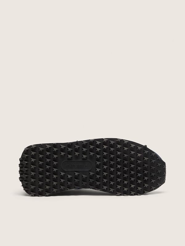 Golden Goose - Men&rsquo;s Marathon with blue nylon upper and white star in 