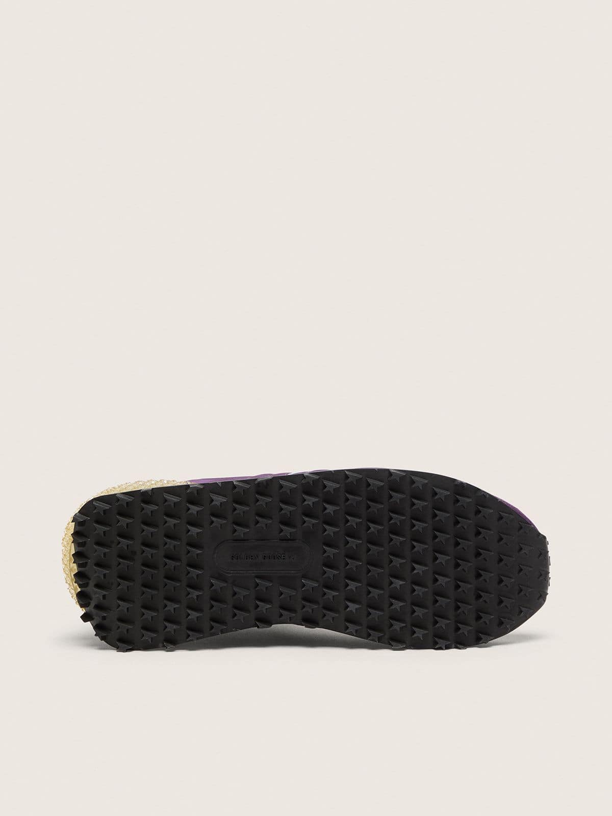 Golden Goose - Marathon Uomo con tomaia in nylon viola e stella bianca in 