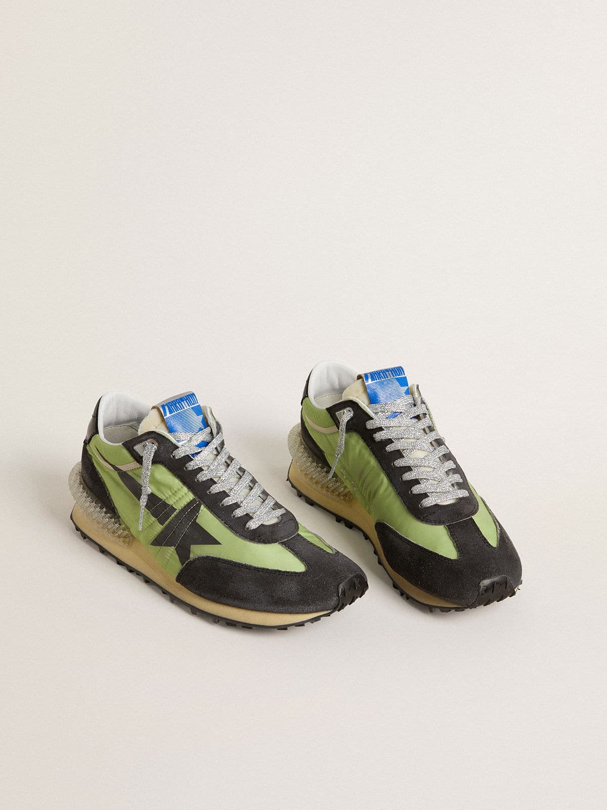 ファッション Men's Marathon with green nylon upper and black star 浄水器・整水器