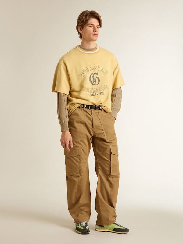 Golden Goose - Men's Marathon with green nylon upper and black star in 