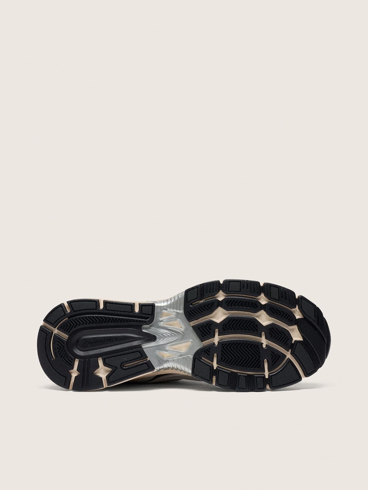 Golden Goose - Lightstar Uomo in mesh grigio e nappa argento con stella in TPU grigio in 