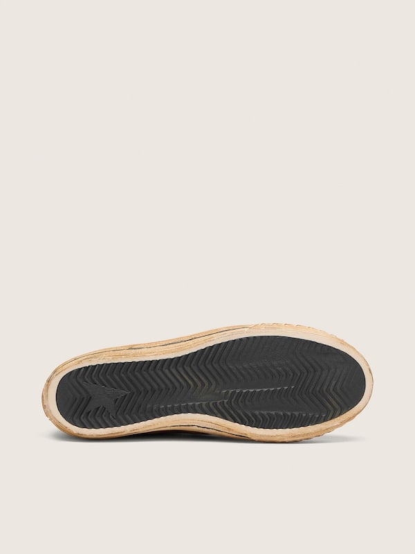 Golden Goose - Super-Star LTD uomo in suede tabacco con stella nera tallone animalier in 