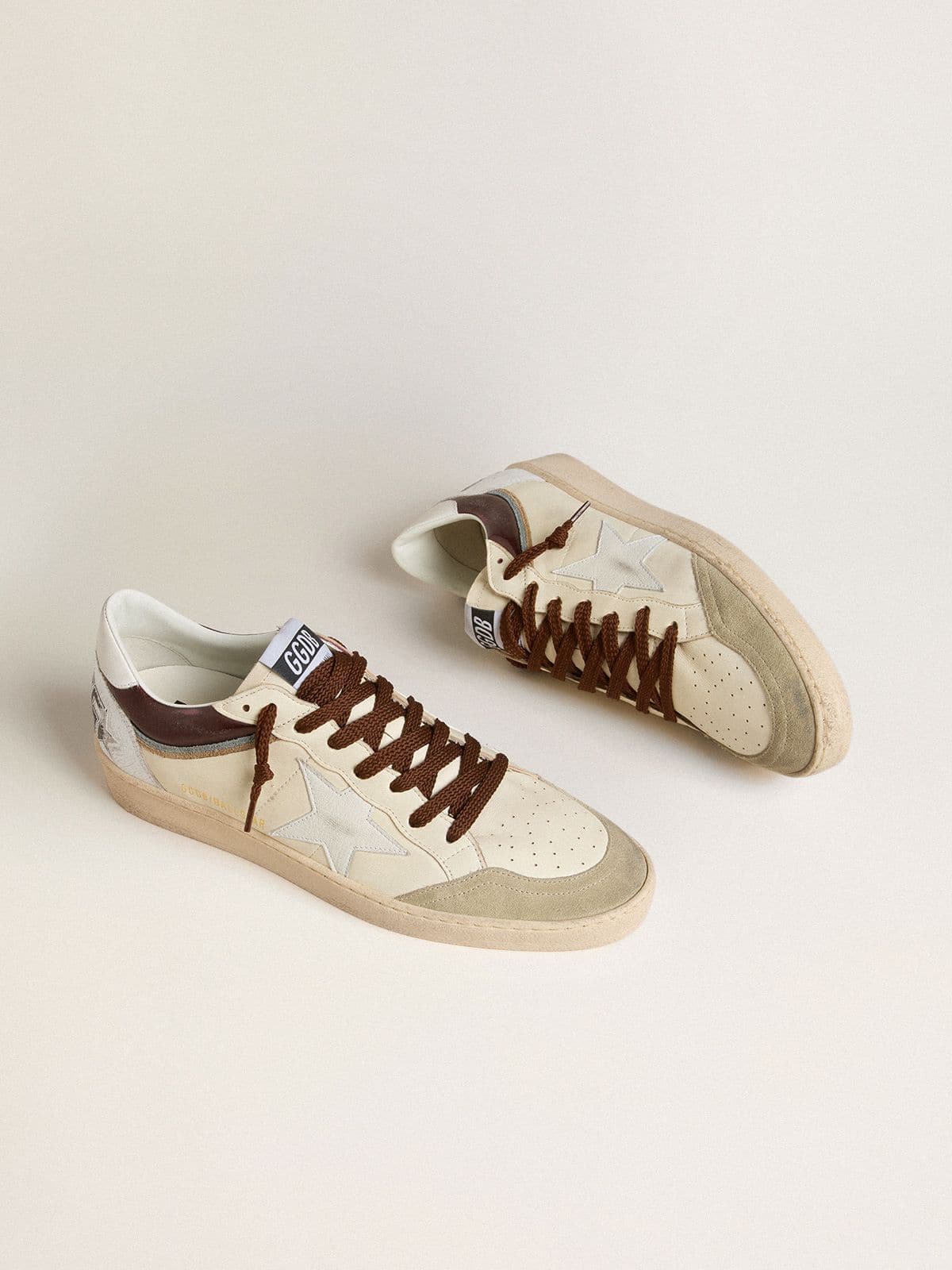 Golden Goose - Men's Ball Star LTD in nappa with nappa star and leather heel tab in 