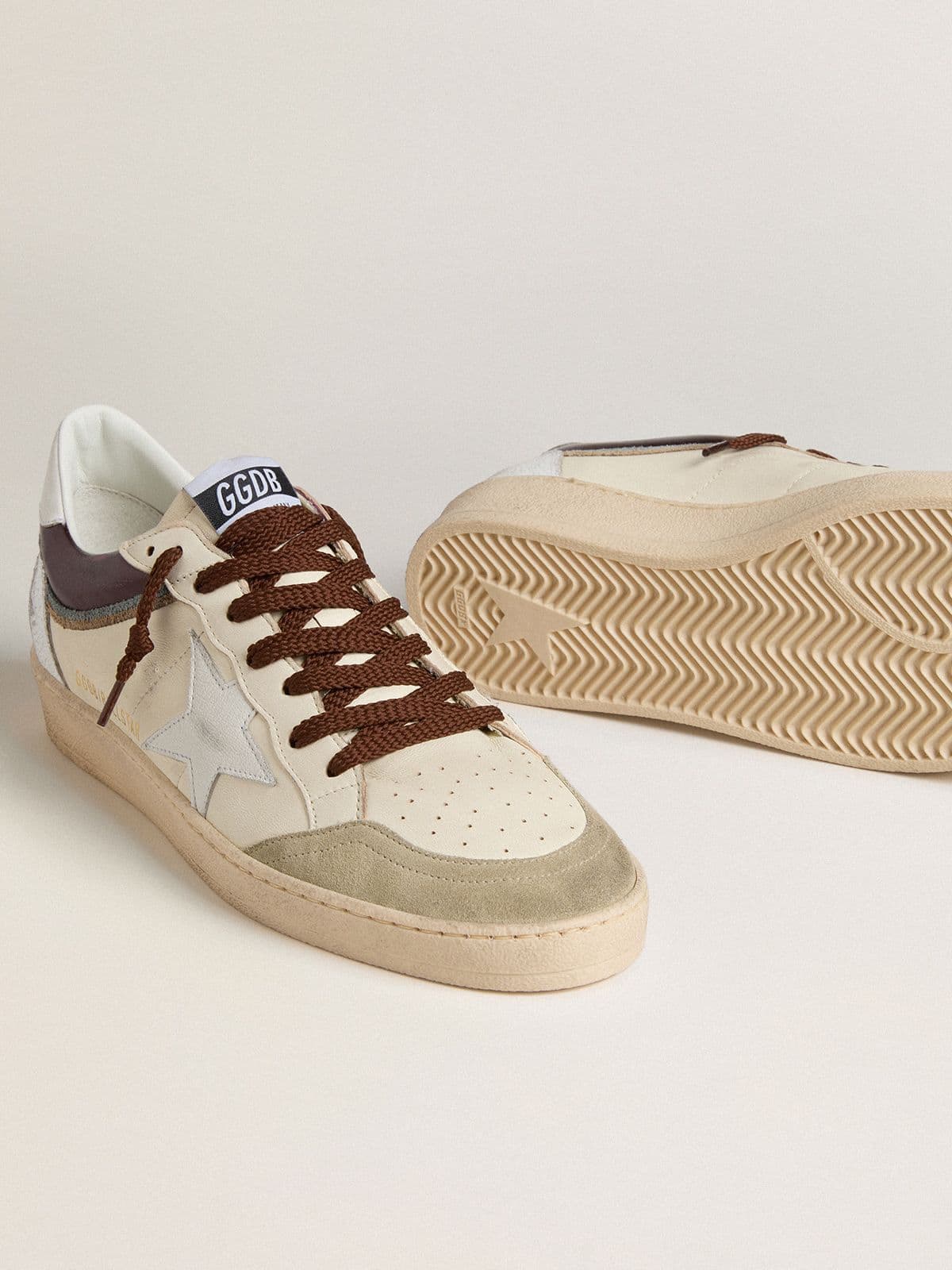 Golden Goose - Men's Ball Star LTD in nappa with nappa star and leather heel tab in 
