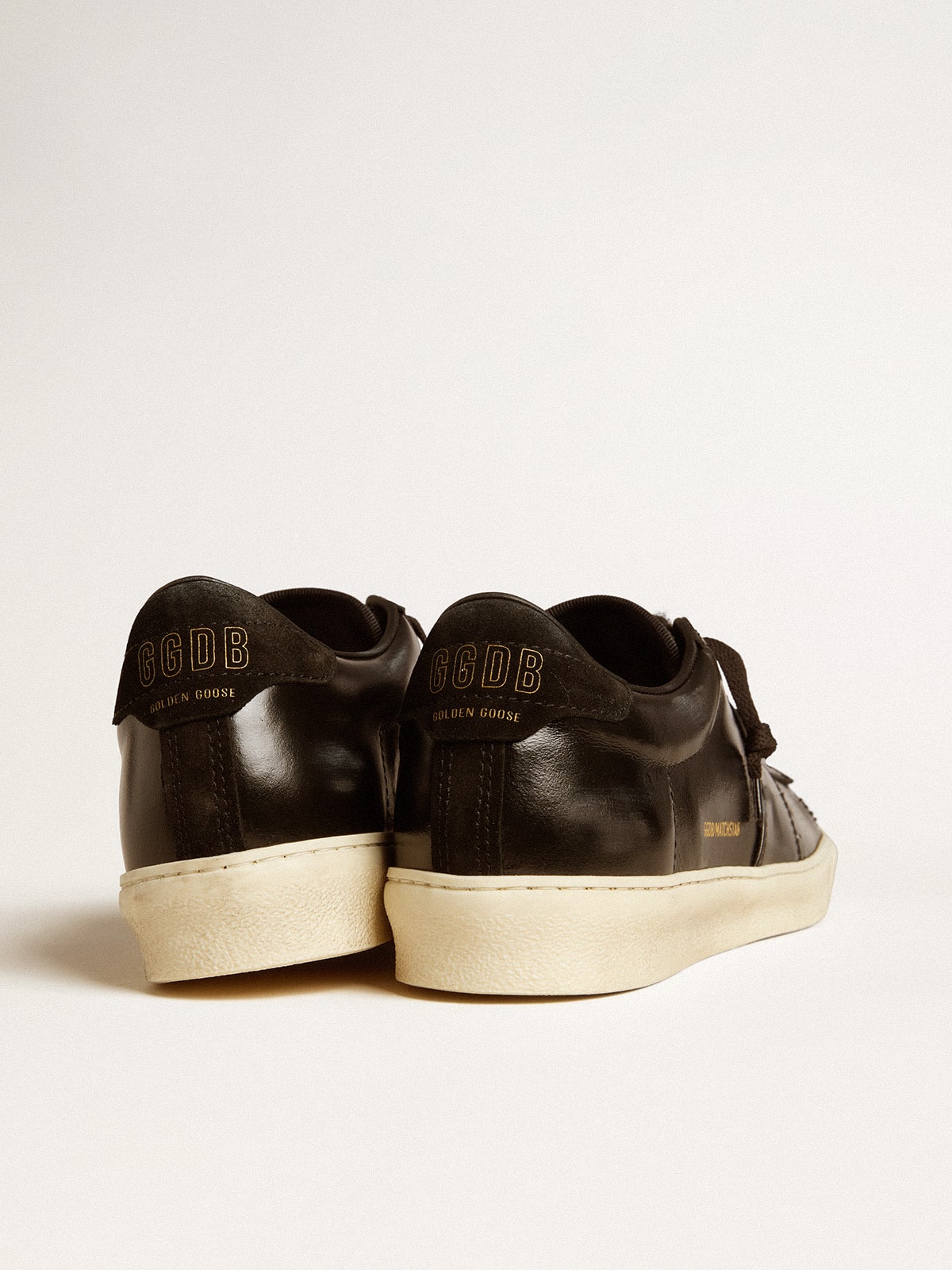 VIP【送料関税込】GOLDEN GOOSE MATCHSTAR LEATHER SNEAKERS Golden Goose - Matchstar Optic White Shiny Leather Sneaker