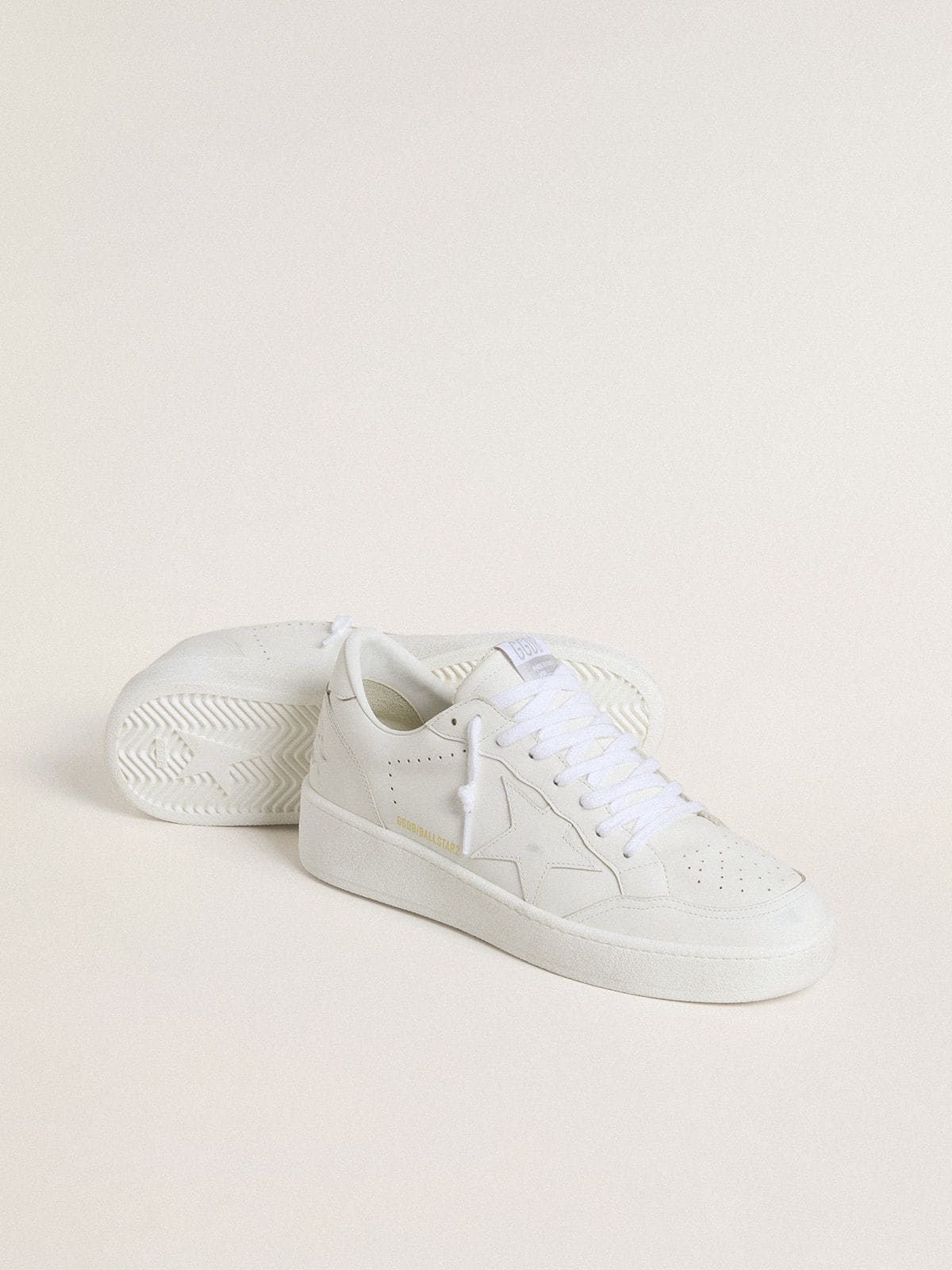 Golden Goose - Men's Ball Star with white leather star and heel tab  in 