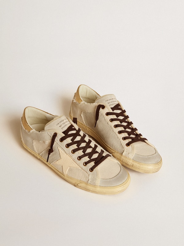 Golden Goose - Men's Super-Star LTD in canvas with TPU star and leather heel tab in 