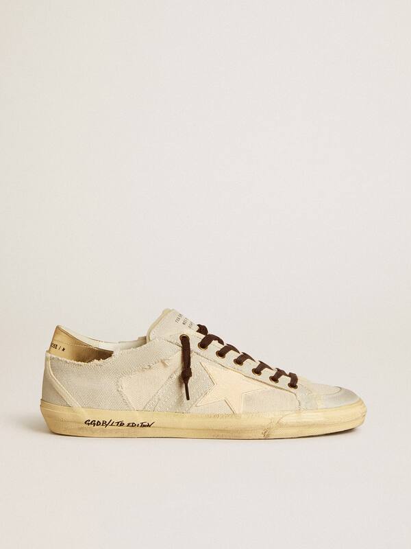 Golden Goose - Men's Super-Star LTD in canvas with TPU star and leather heel tab in 