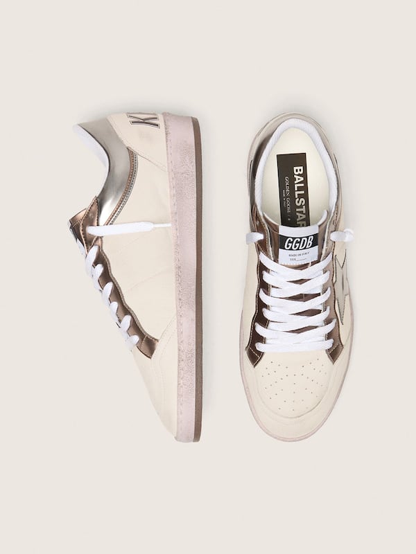 Golden Goose - Men's Ball Star LTD in nappa leather with metallic bio-based star and inserts in 