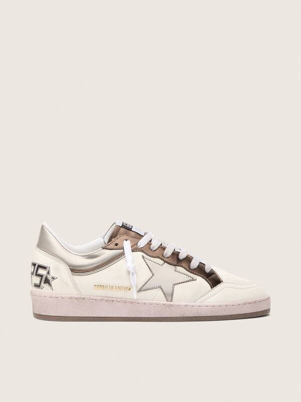 Golden Goose - Men's Ball Star LTD in nappa leather with metallic bio-based star and inserts in 