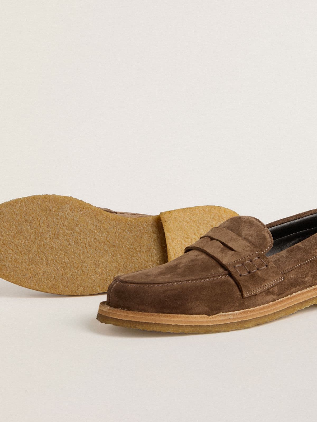 Golden Goose - Men's Jerry loafer in dove-gray suede in 