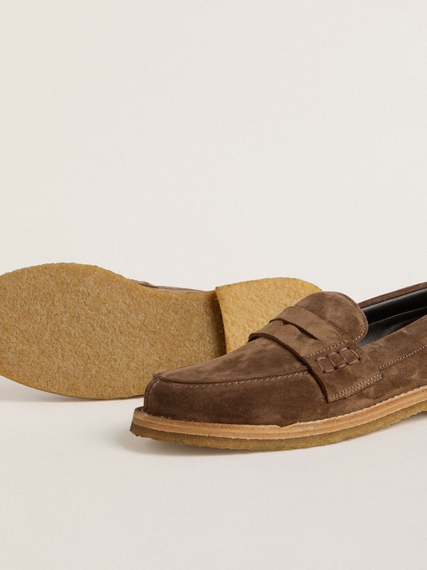 Golden Goose - Men's Jerry loafer in dove-gray suede in 