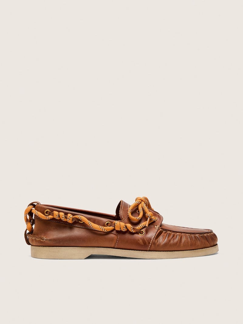 Mocassim Cruise Masculino de couro cor tabaco