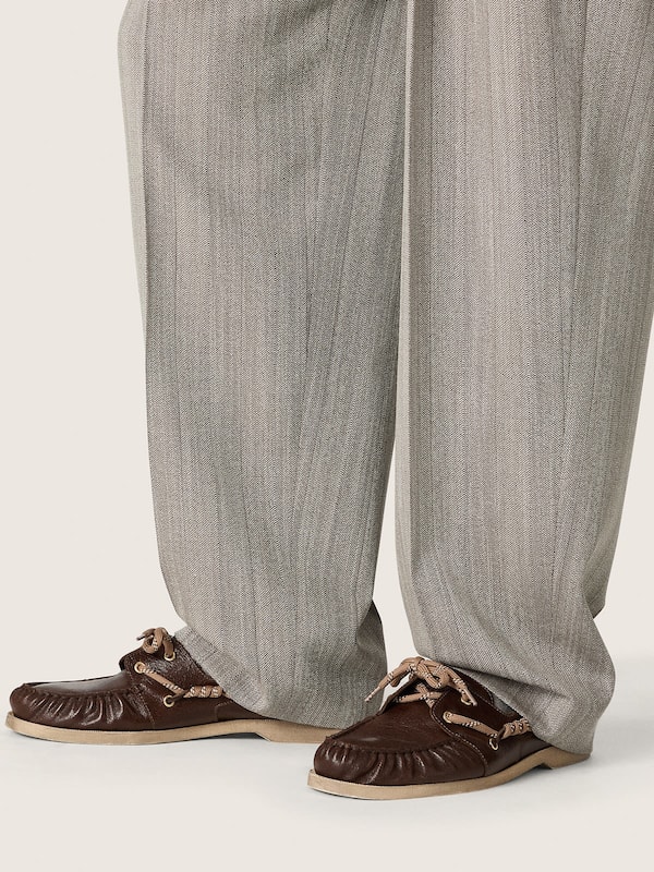 Men's Cruise loafer in glossy dark brown leather