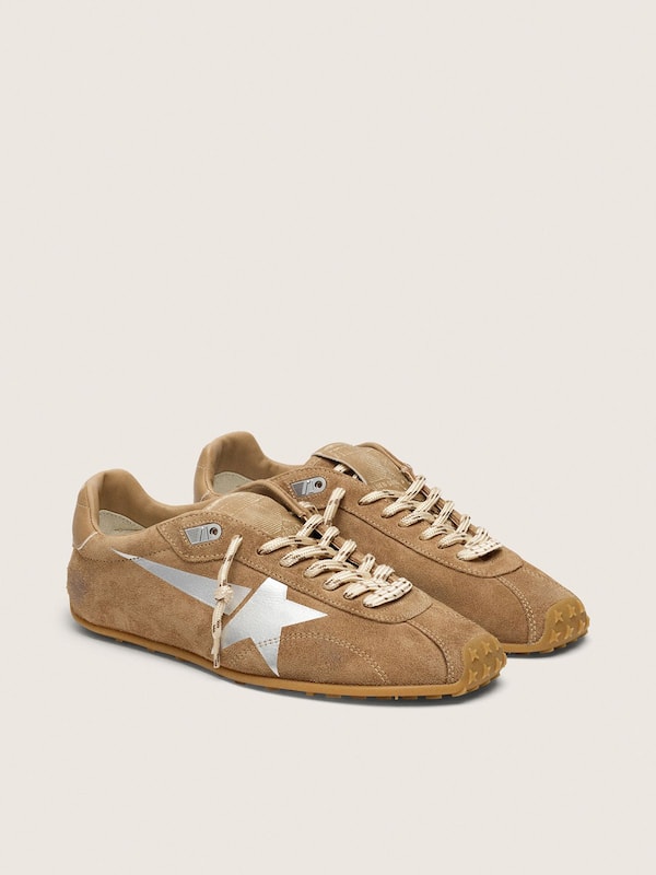 Men's Marathon Speed with tobacco suede upper and silver star