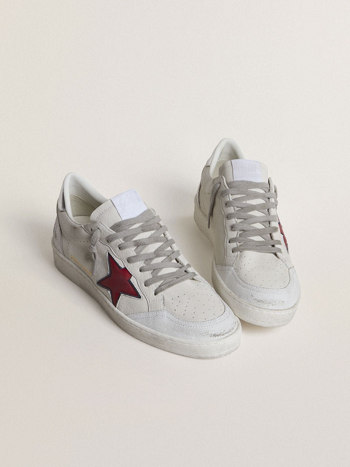 Ball Star LTD with red star and silver heel tab | Golden Ball Star LTD with red star and silver heel tab | Golden