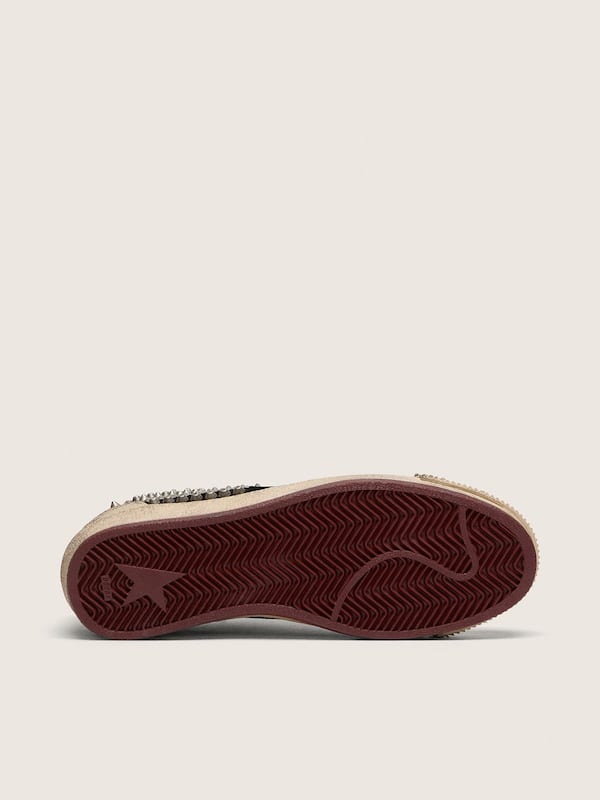 Golden Goose - Men's Ball Star LAB in black suede with studs and glossy black leather star in 