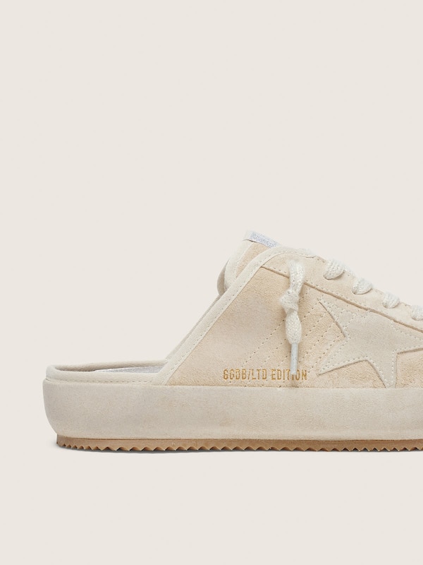 Golden Goose - Super-Star Sabot LAB Uomo in suede beige in 
