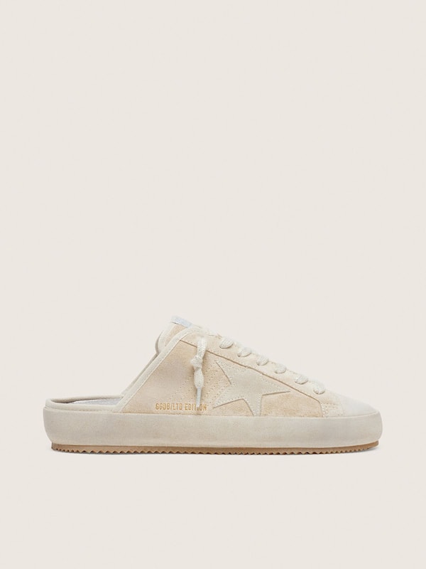 Golden Goose - Super-Star Sabot LAB Uomo in suede beige in 