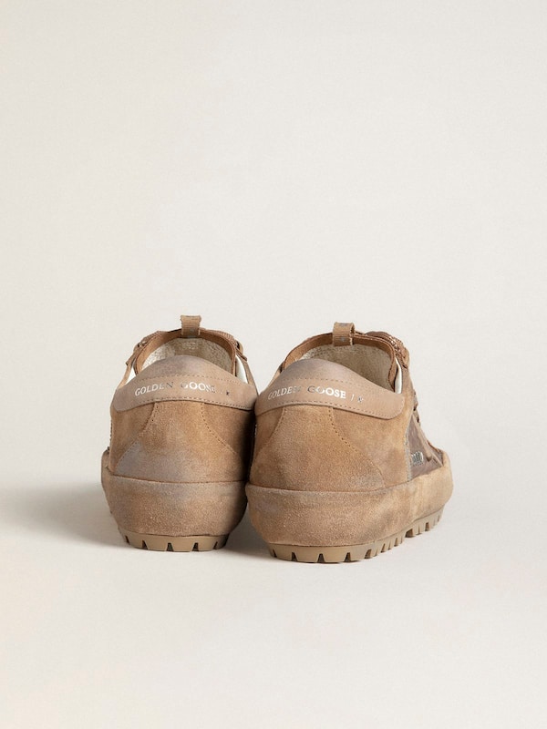 Golden Goose - Men's Super-Star Ski in Dolmias and caramel suede with marble nubuck star and heel tab in 