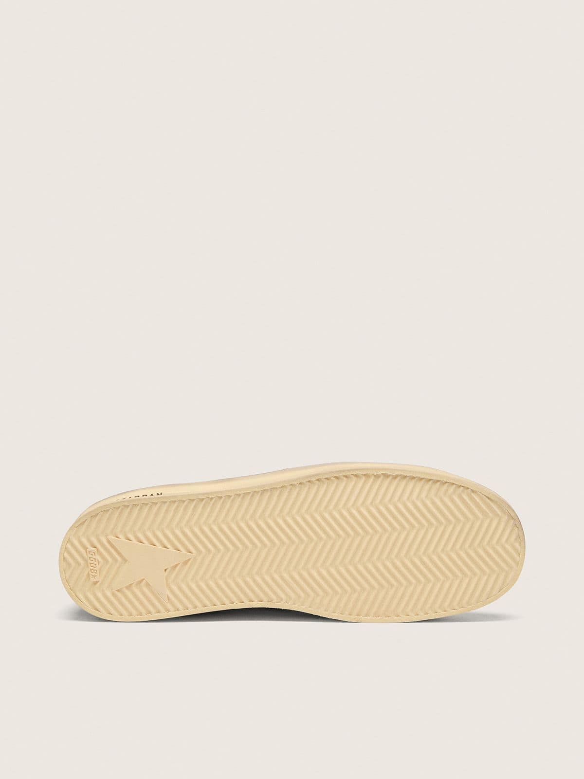 Golden Goose - Stardan LTD masculino de suede e napa branca com estrela dourada in 