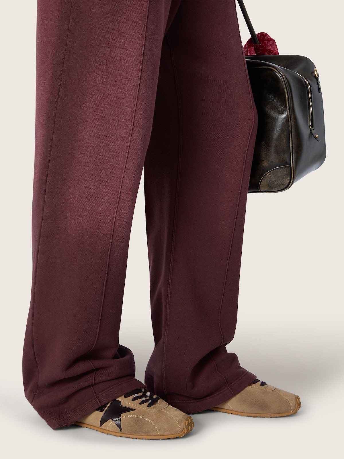 Golden Goose Marathon Speed Herren aus tabakbraunem Suede mit dunkelbraunem Stern und Shearlingfutter Marathon Speed brown man
