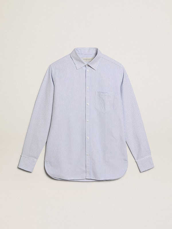 Golden Goose - Men's shirt with narrow stripes in 