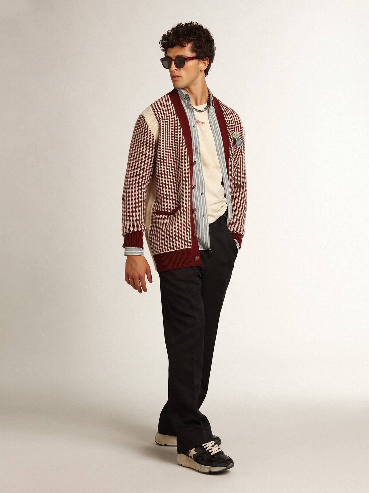 Golden Goose - Men's shirt in viscose with stripes in 