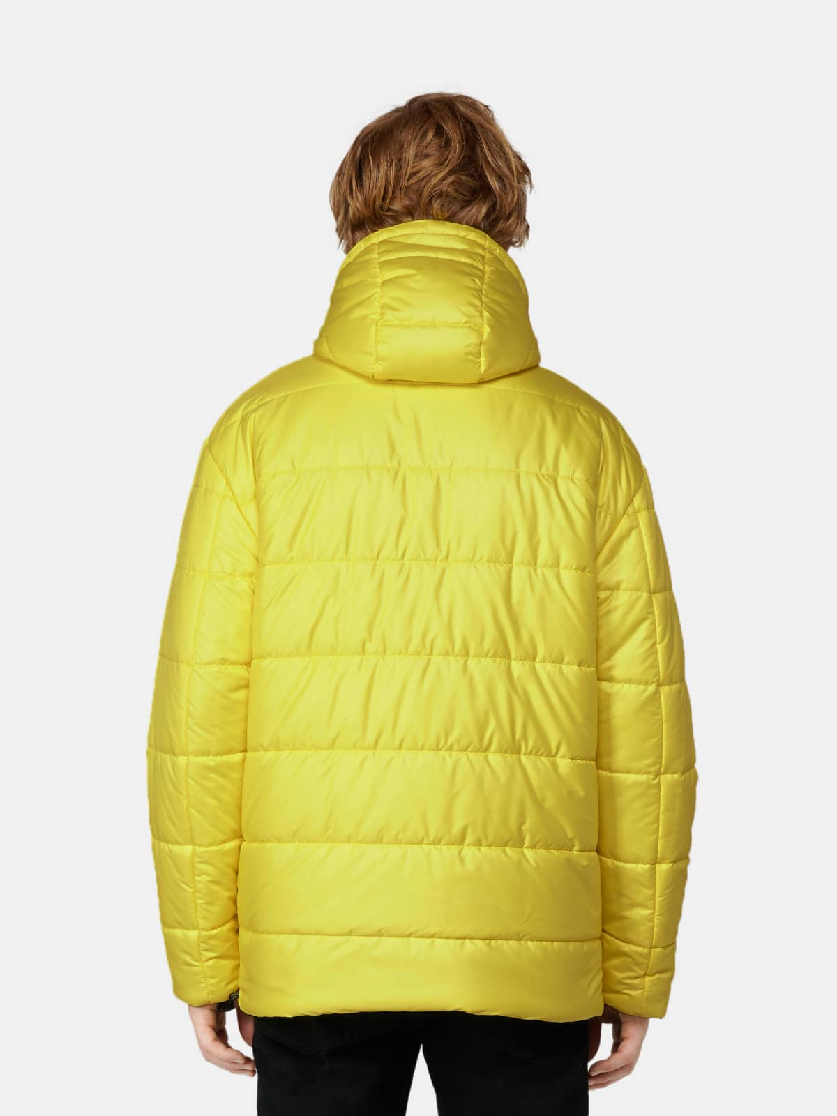 Golden Goose - Aris yellow and black reversible down jacket in 