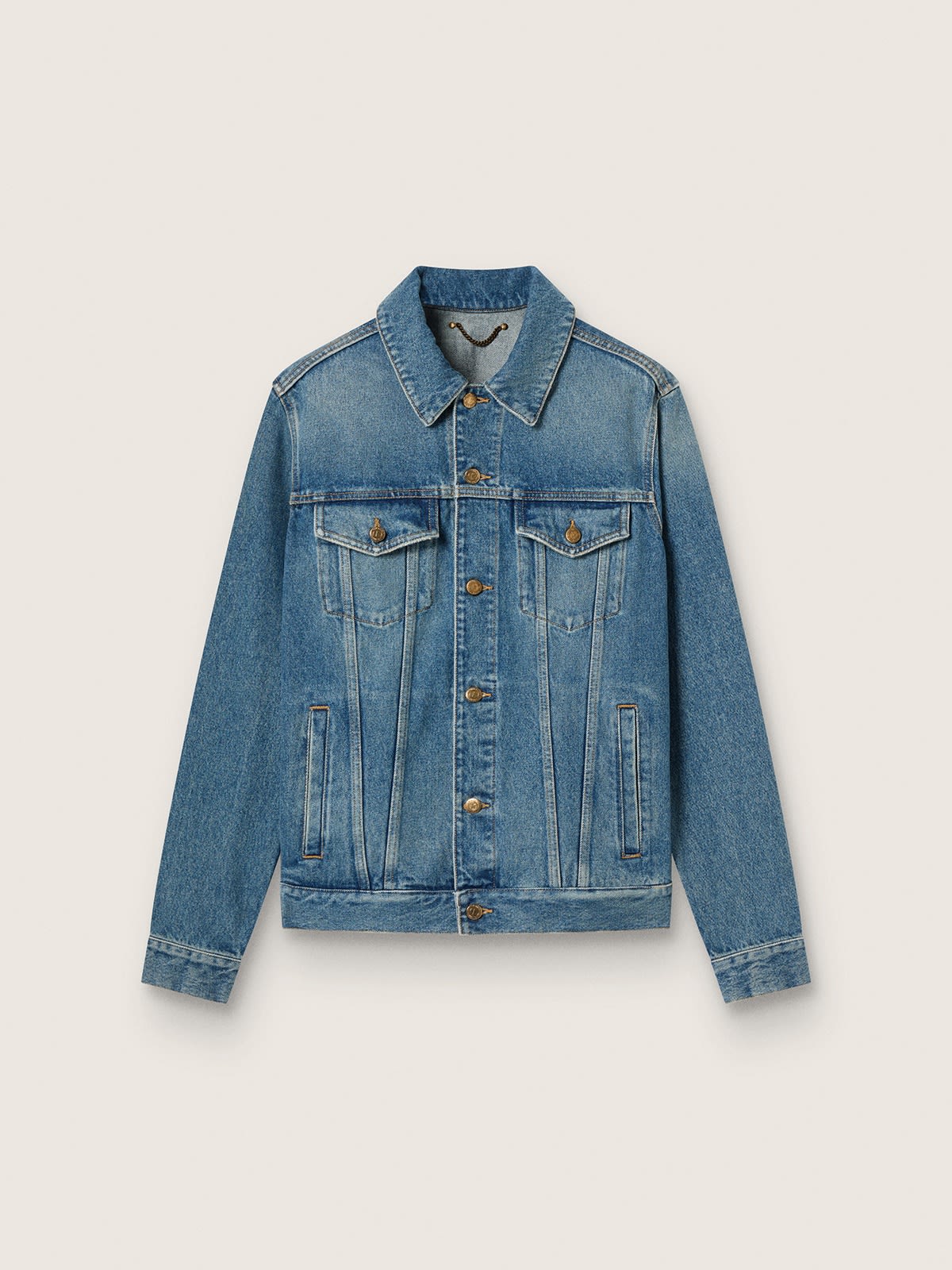 Veste en jean homme au délavage moyen — Golden Goose