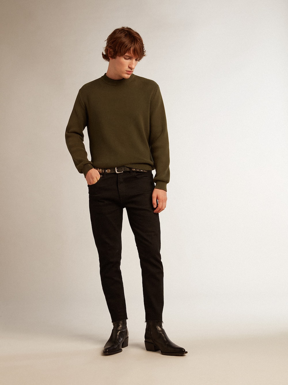Golden Goose - Calça jeans masculina skinny preta in 
