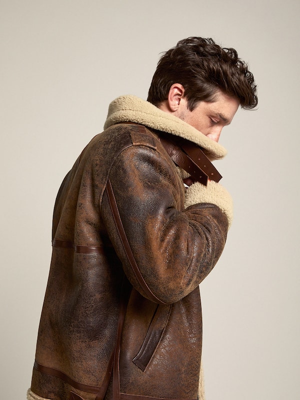 Golden Goose - Giacca Arvel Collezione Journey in shearling in 