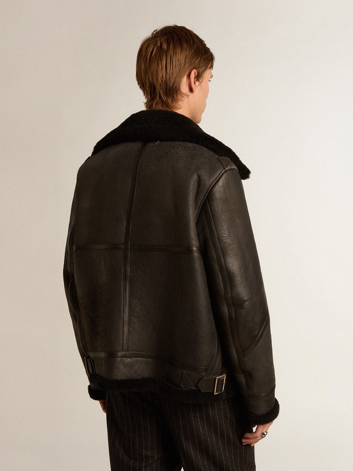 Golden Goose - Black sheepskin jacket in 