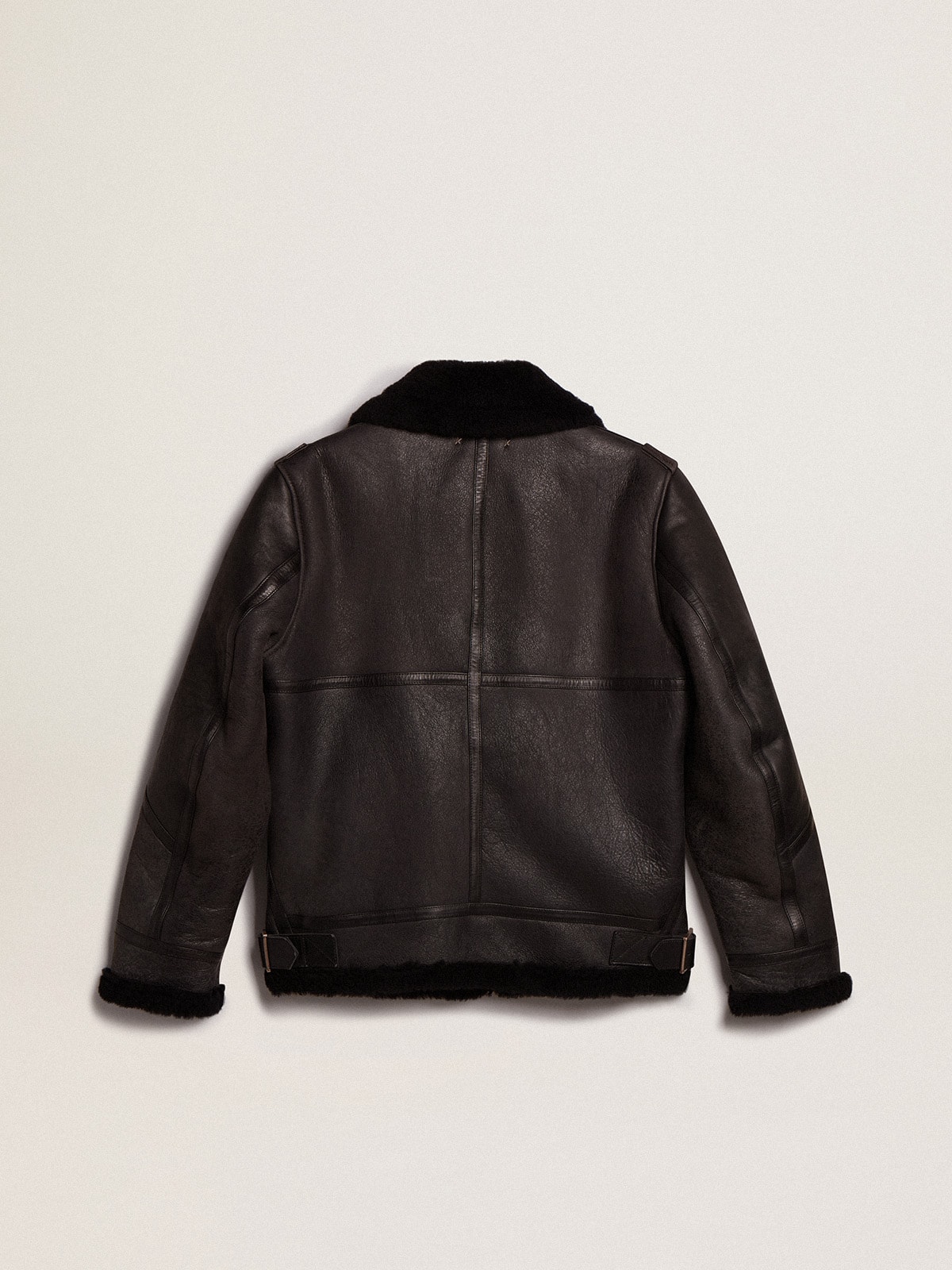 Golden Goose - Black sheepskin jacket in 